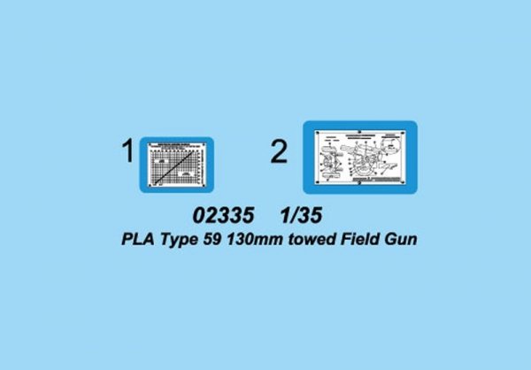 Trumpeter 02335 PLA type 59 130mm towed Field gun 1/35