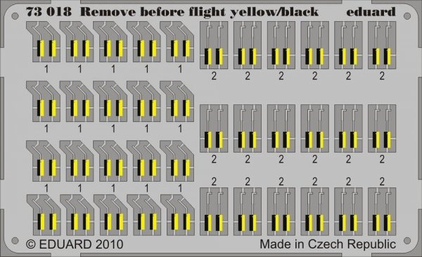 Eduard 73018 Remove Before Flight - yellow/ black 1/72
