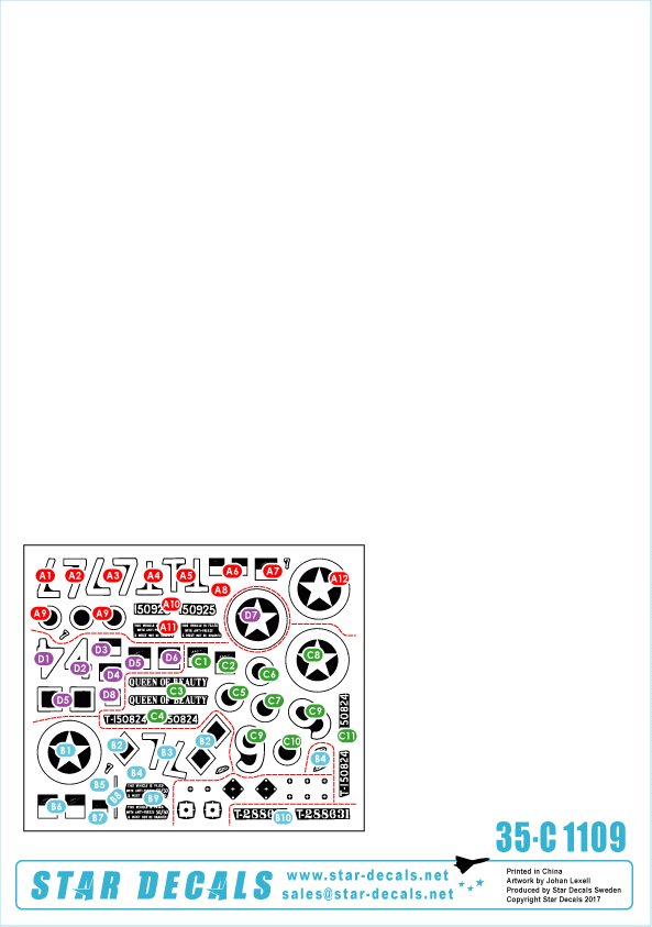 Star Decals 35-C1109 Kiwi Armour 2 - Shermans of 18th &amp; 20th Armoured Regiment 1/35