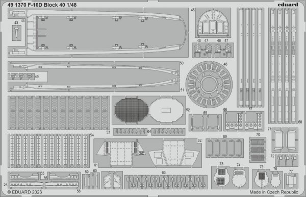 Eduard 491370 F-16D Block 40 KINETIC MODEL 1/48