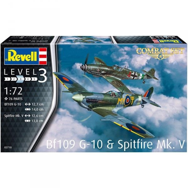 Revell 03710 BF109G-10 &amp; Spitfire MK.V 1/72