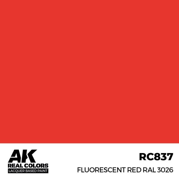 AK Interactive RC837 Fluorescent Red RAL 3026 17 ml