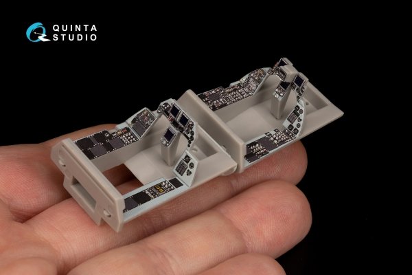 Quinta Studio QDS-48059 Mitsubishi F-2B 3D-Printed coloured Interior on decal paper (Hasegawa) (small version) 1/48