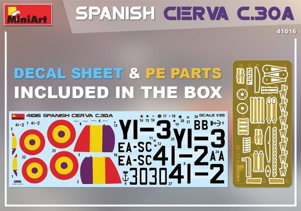 Miniart 41016 Spanish Cierva C.30A 1/35