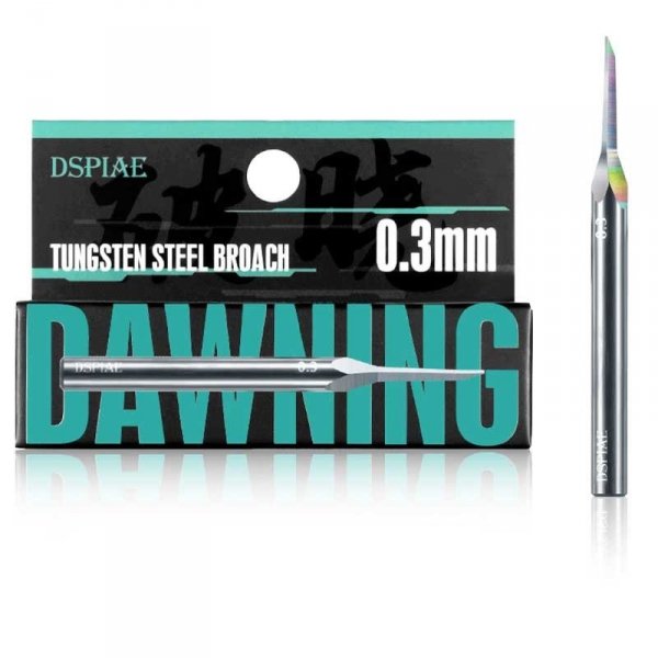 DSPIAE XPB-03 Dawning Tungsten Steel Push Broach 0.3mm / Rysik ze stali wolframowej