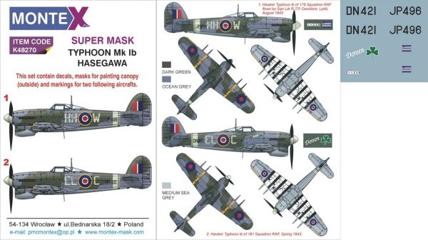 Montex K48270 TYPHOON Ib car door 1/48