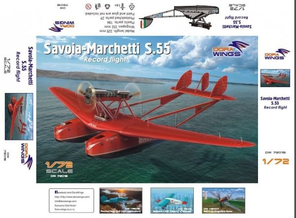 Dora Wings 72015 Savoia-Marchetti S.55 1/72