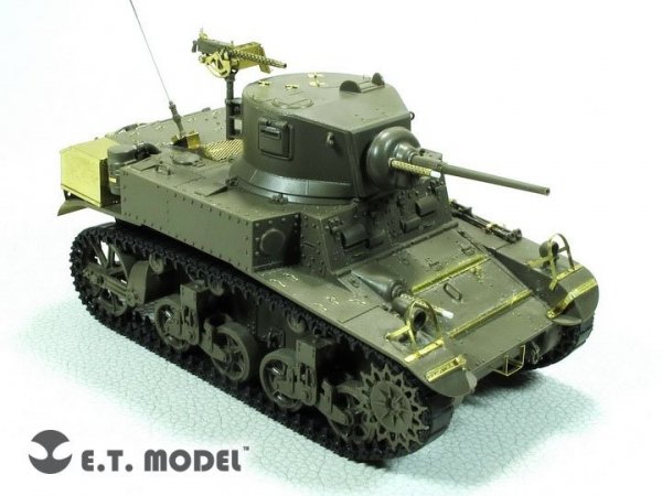 E.T. Model E35-280 U.S. M3 STUART Light Tank（Late Production) (For TAMIYA 35360) 1/35