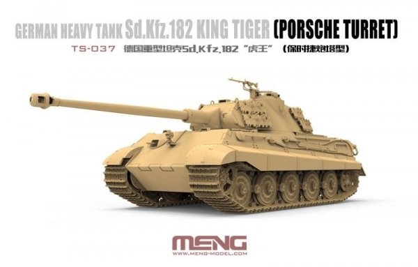 Meng Model TS-037 German Heavy Tank Sd.Kfz.182 King Tiger Porsche Turret (1:35)