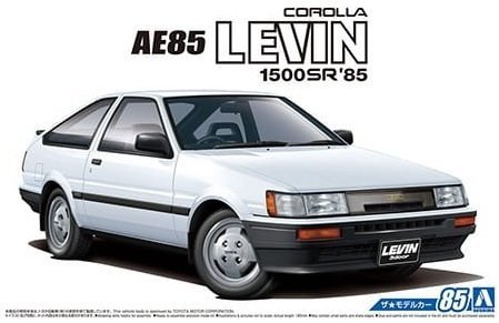 Aoshima 05968 Toyota AE85 Corolla Levin 1500SR '85 1/24