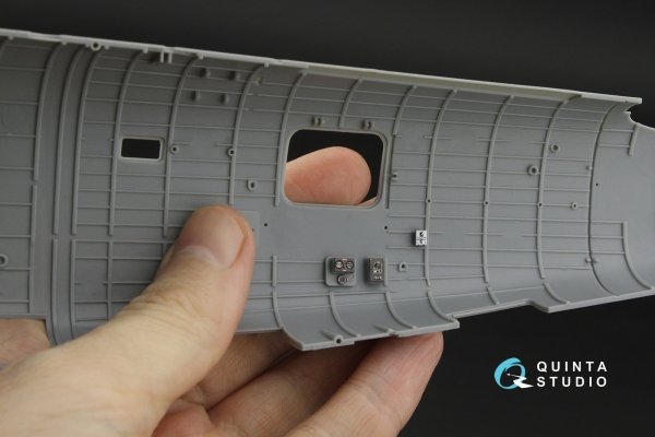 Quinta Studio QD48637 B-24D/B-24J Liberator. Nose, central and rear compartments. 3D-Printed &amp; coloured Interior on decal paper ( HobbyBoss ) 1/48