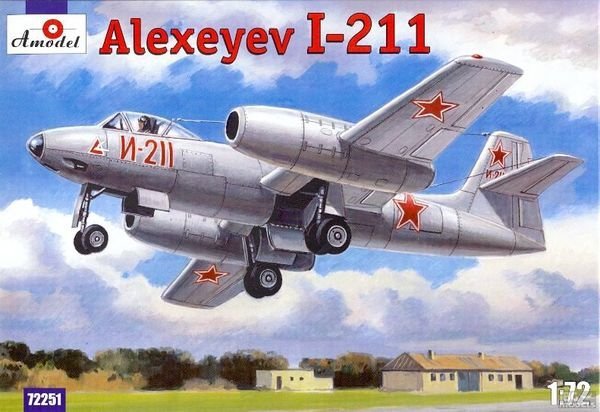 A-Model 72251 Soviet jet fighter Alexeyev I-211 (1:72)