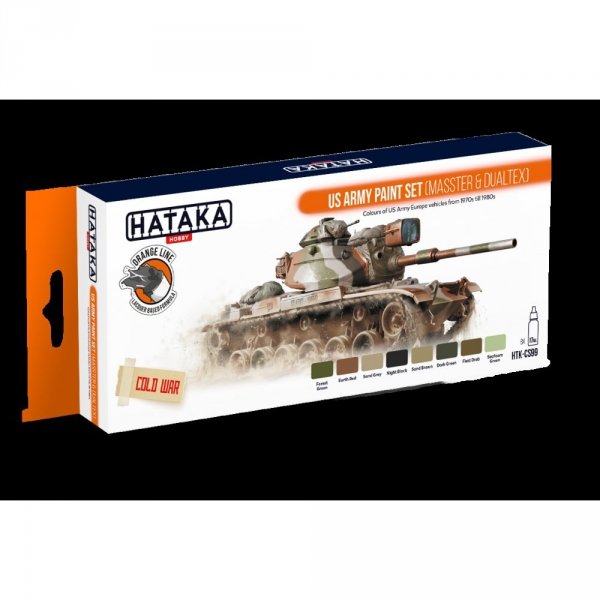 Hataka HTK-CS99 US Army paint set (MASSTER &amp; DUALTEX) (8x17ml)