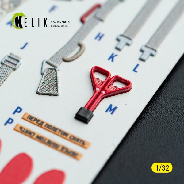 Kelik K32042 MiG-21 F-13 export version - interior 3D decals for Trumpeter kit 1/32