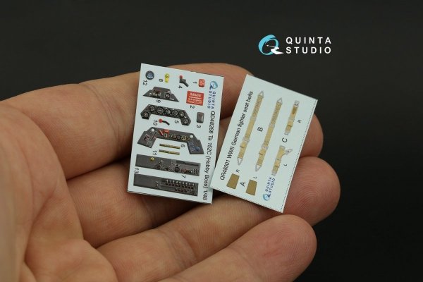 Quinta Studio QD48268 Ta 152C 3D-Printed &amp; coloured Interior on decal paper (Hobby Boss) 1/48