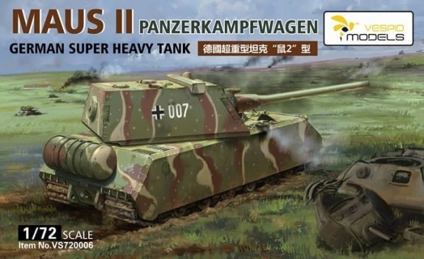 Vespid Models VS720006 Maus II German Super Heavy Tank 1/72