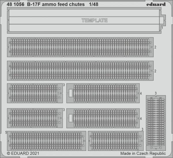 Eduard 481056 B-17F ammo feed chutes HK Models 1/48