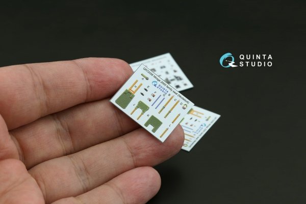 Quinta Studio QD72255 Mirage 2000B 3D-Printed &amp; coloured Interior on decal paper (Modelsvit) 1/72