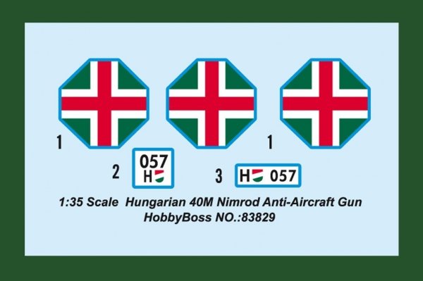 Hobby Boss 83829 Hungarian 40M Nimrod Anti-Aircraft Gun (1:35)