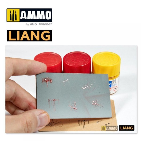 Liang 0005 Splashes Blood Effects Airbrush Stencils