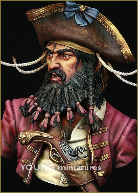 Young Miniatures YH1823 BLACK BEARD 1718 Queen Anne's Revenge 1/10