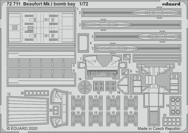 Eduard BIG72163 Beaufort Mk.I for AIRFIX 1/72