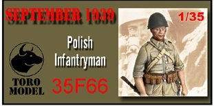 Toro 35F66 Wrzesień 1939 - Żołnierz piechoty Figurka wraz z kalkomanią 1/35