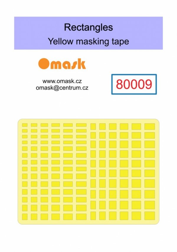 Omask X8002 Universal set 2 - yellow mask (80003, 80004, 80005, 80006, 80009)