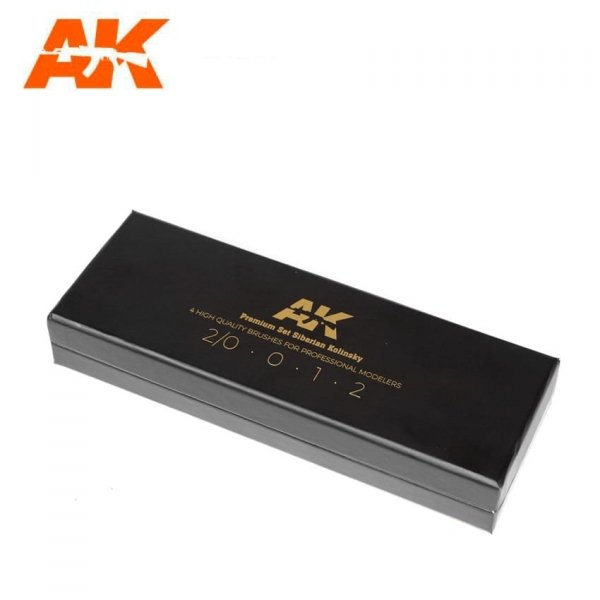AK Interactive AKSK-10 PREMIUM SIBERIAN KOLINSKY BRUSHES DELUXE CASE