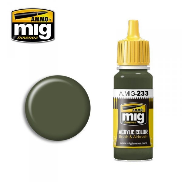 AMMO of Mig Jimenez 0233 RLM 71 DUNKELGRÜN 17ml