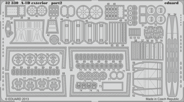 Eduard 32330 A-1D exterior 1/32 Trumpeter