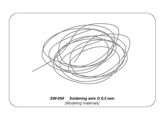 Aber SW-050 Drut cynowy o średnicy 0,50 mm długość 5m / Soldering wire diameter 0,50mm length 5m