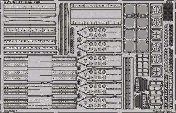 Eduard 32293 He 111 bomb bay 1/32 Revell