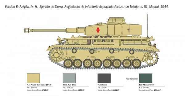 Italeri 6578 Pz. Kpfw. IV Ausf. H 1/35