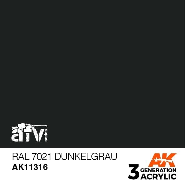 AK Interactive AK11316 RAL 7021 Dunkelgrau 17ml