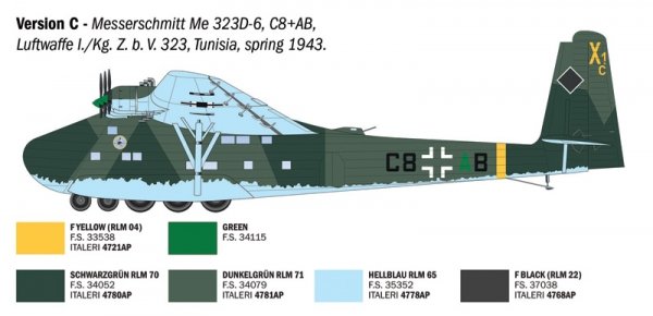 Italeri 90104 Messerschmitt Me 323 Gigant 1/72
