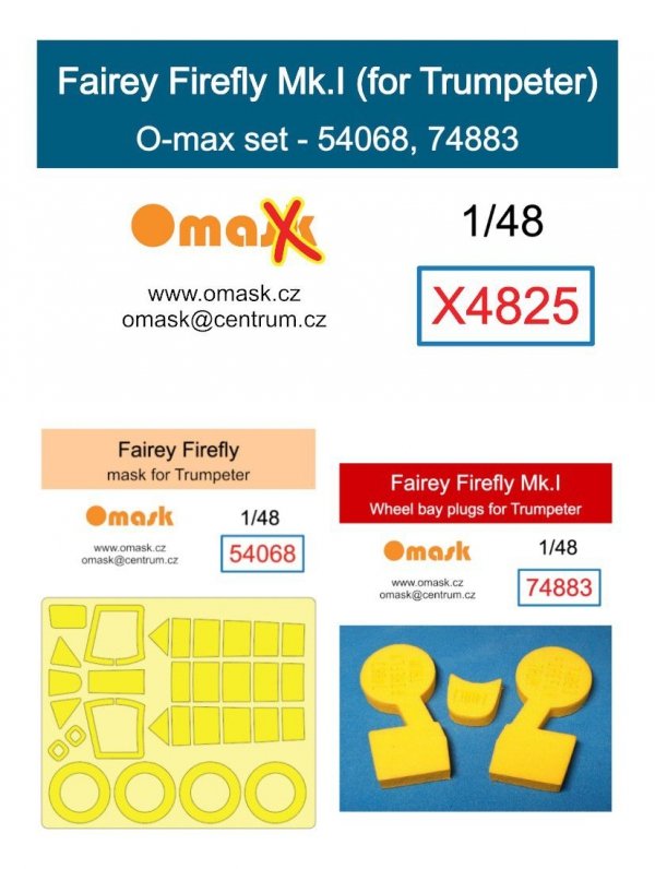 Omask X4825 Fairey Firefly Mk.I O-max set for Trumpeter 1/48