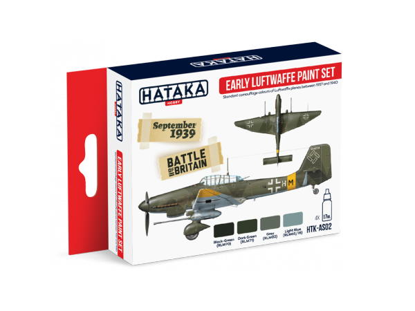 Hataka HTK-AS02 Early Luftwaffe paint set 4x17ml