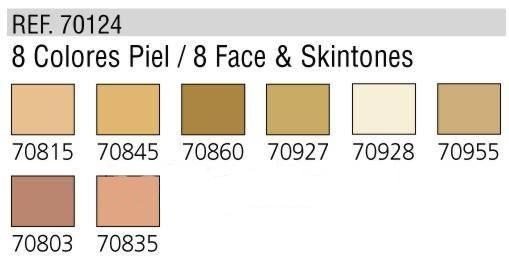 Vallejo Face Skin (8 color set) (70124)