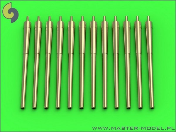 Master SM-700-050 USN 14in/50 (35,6 cm) gun barrels - for turrets without blastbags (12pcs) - New Mexico (BB-40) and Tennessee (BB-43) classes 1:700