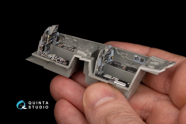 Quinta Studio QD48213 F-15B 3D-Printed &amp; coloured Interior on decal paper (GWH) 1/48