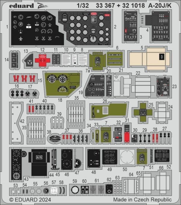 Eduard 321018 A-20J/ K HONG KONG MODELS 1/32