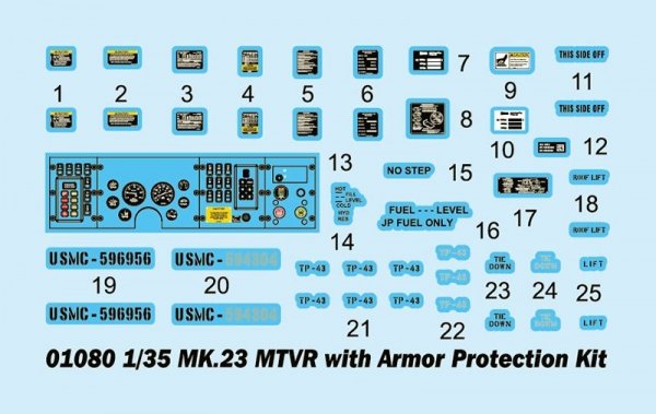 Trumpeter 01080 MK.23 MTVR with Armor Protection Kit 1/35