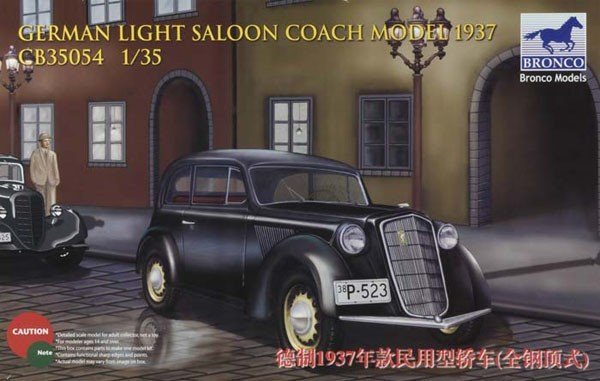 Bronco CB35054 Opel Olympia German Light Saloon Coach Mod. 1937 (1:35)