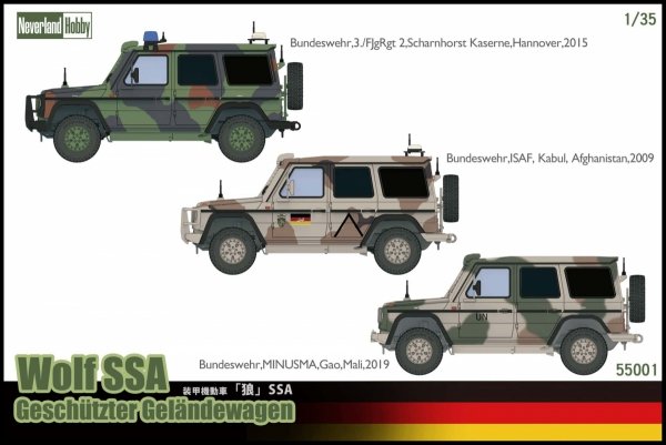 Neverland Hobby 55001 Wolf SSA Geschuetzter Gelaendewagen 1/35
