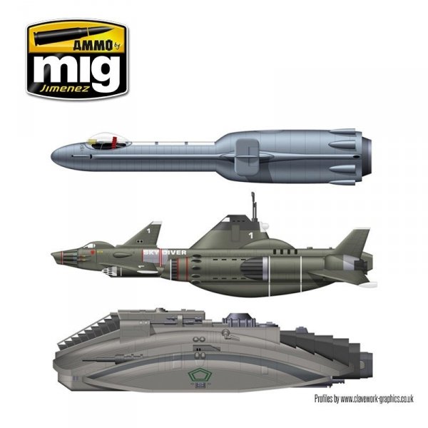 AMMO of Mig Jimenez 7131 SPACE FIGHTERS SCI-FI COLORS 6x17ml