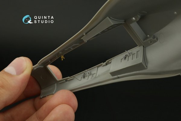 Quinta Studio QDS-48419 F-16D block 40 3D-Printed &amp; coloured Interior on decal paper (Kinetic 2022 tool) (Small version) 1/48
