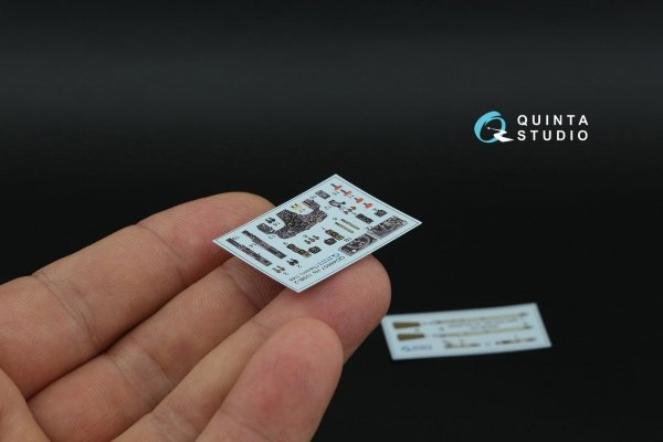 Quinta Studio QD48657 Hs 129B-2 3D-Printed &amp; coloured Interior on decal paper (Takom) 1/48