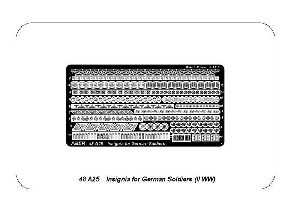 Aber 48A25 Insignia for German Soldiers (II WW)