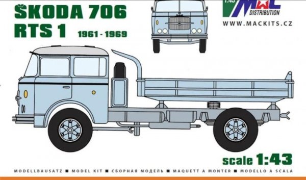 MAC RES43102 Škoda 706 RTS 1 1/43